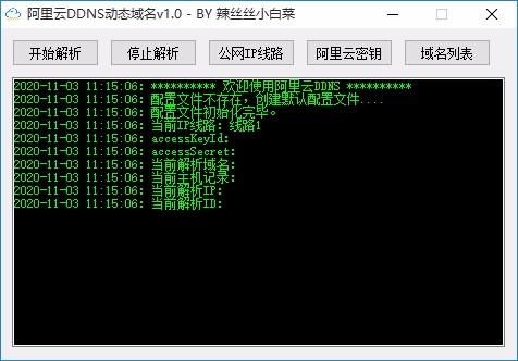 阿里云DDNS动态域名解析工具,阿里云DDNS动态域名解析软件